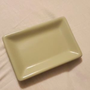Sage green soap dish
